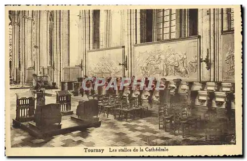 Ansichtskarte AK Tournay Les stalles de la Cathedrale