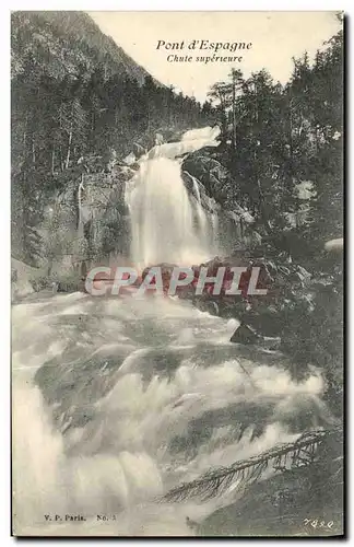 Cartes postales Pont d Espagne Chute superieure