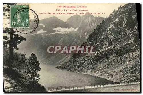 Cartes postales Les Pyrenees Haute Vallee D Aure Lac Du Cap De Long et massif de Neouvielle