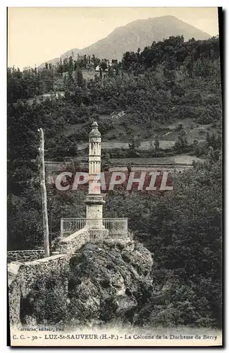 Cartes postales Luz St Sauveur La Colonne de la Duchesse de Berry