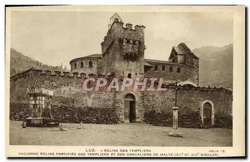 Cartes postales Luz Eglise des Templiers