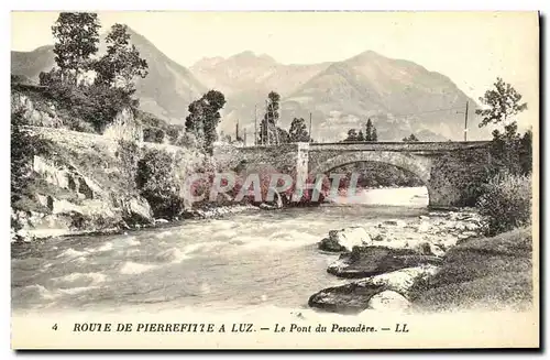 Ansichtskarte AK Route De Pierrefitte A Luz Le Pont du Pescadere