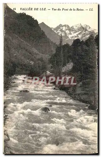 Cartes postales Vallee De Luz Vue du Pont de la Reine