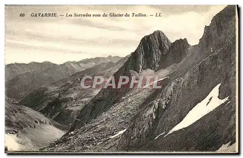 Cartes postales Gavarnie Les Sarrades Vues du Glacier du Taillon