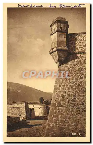 Cartes postales Les Pyrenees Mont Louis Les remparts