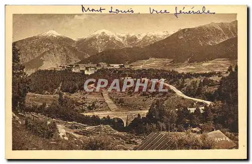 Cartes postales Les Pyrenees Mont Louis Vue generale