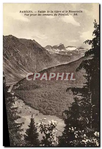 Cartes postales Bareges Vallee de la Glere et le Neouvielle Vue Prise des Sentiers du Pioulat
