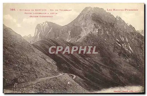 Cartes postales Bareges Environs Col du Tournmalet Route carrossable