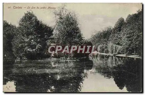 Ansichtskarte AK Tarbes Le Lac du Jardin Massey