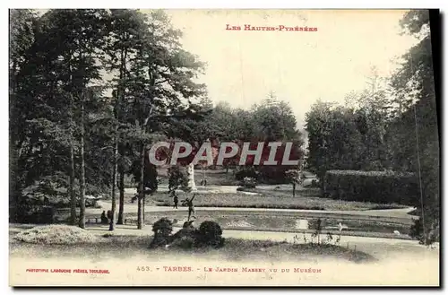 Cartes postales Tarbes La Jardin Massey vu du Museum