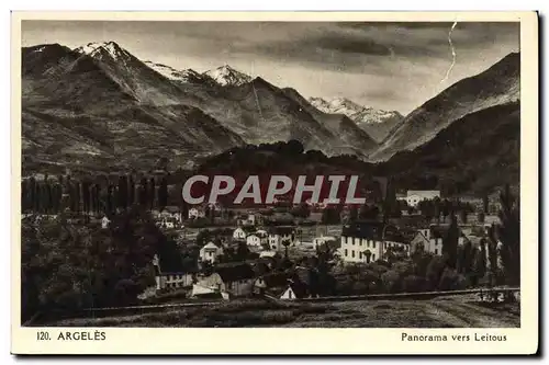 Cartes postales Argeles Panorama vers Leitous