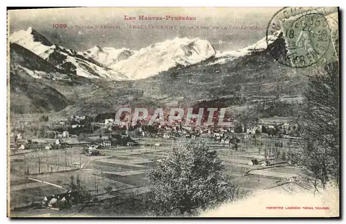 Cartes postales Vallee Argeles Argeles Gazost et le fond de l a vallee d Azun