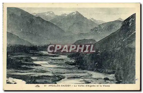 Cartes postales Argeles Gazost La Vallee d Argeles et le Viscos