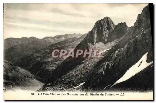 Ansichtskarte AK Gavarnie Les Sarrades vus du Glacier du Taillon