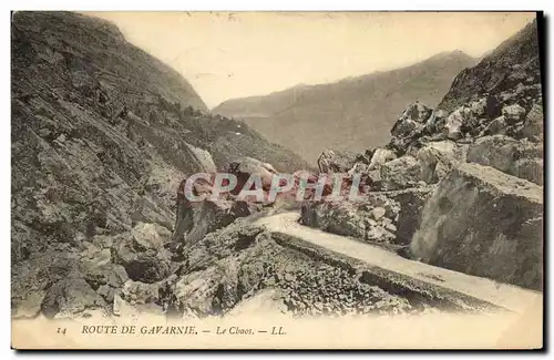 Cartes postales Gavarnie Route De Le Chaos