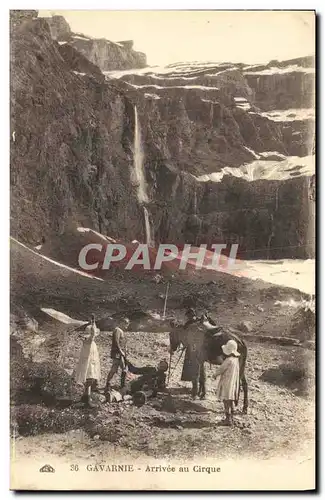 Cartes postales Gavarnie Arrivee au Cirque Ane