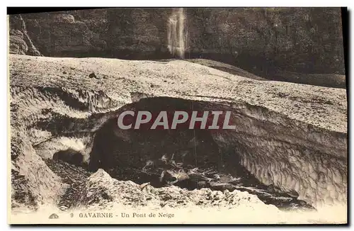 Cartes postales Gavarnie Un Pont de Neige