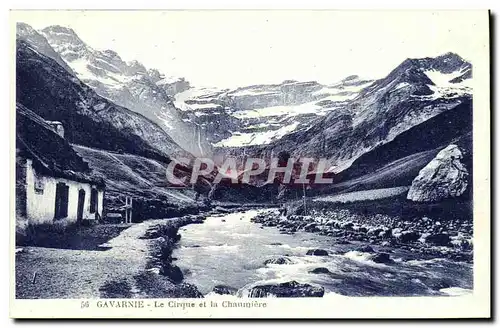 Cartes postales Gavarnie Le Cirque et la Chanmiere