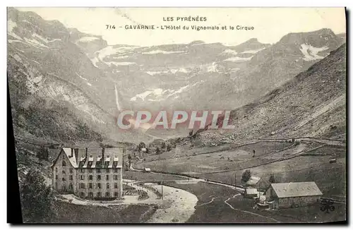 Cartes postales Gavarnie L Hotel du Vignemale et le Cirque