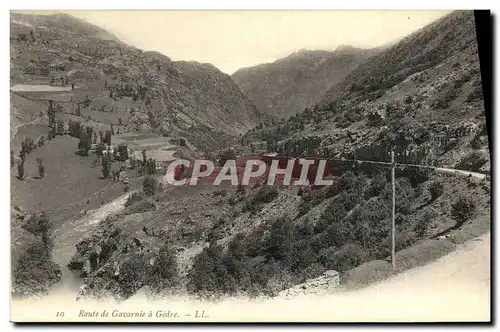 Cartes postales Gavarnie Route Gavarnie