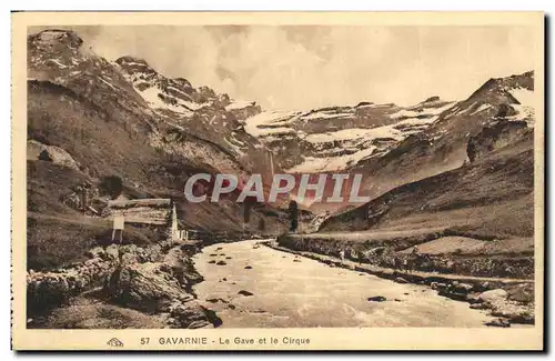 Cartes postales Gavarnie Le Gave et le Cirque