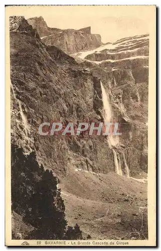 Cartes postales Gavarnie La Grande Cascade du Cirque