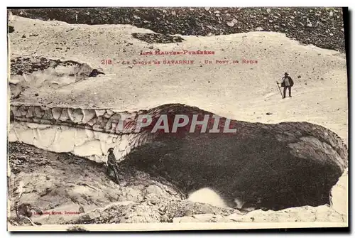 Cartes postales Gavarnie Le Cirque Un pont de neige