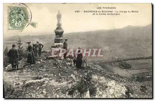 Cartes postales Bagneres de Bigorre La Vierge du Bedat et la Vallee de Campan