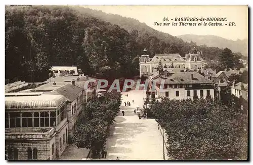 Cartes postales Bagneres de BigorreVue sur les Thermes et le Casino