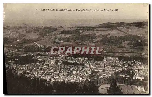 Cartes postales Bagneres de Bigorre Vue generale prise du Bedat