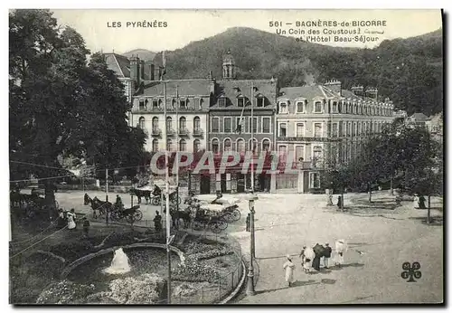 Cartes postales Bagneres de Bigorre Un Coin des Coustous et l Hotel Beau Sejour