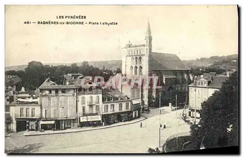 Ansichtskarte AK Bagneres de Bigorre Place Lafayette