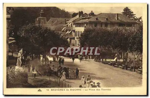 Cartes postales Bagneres de Bigorre La Place des Thermes