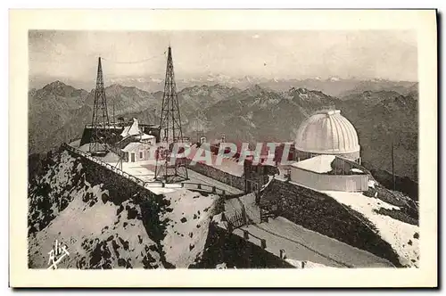 Cartes postales Le Pic de Midi de Bigorre L Observatoire et la Chaine des Pyrenees