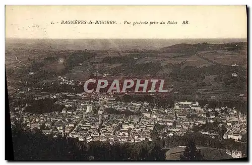 Cartes postales Bagneres de Bigorre Vue generale prise du Bedat