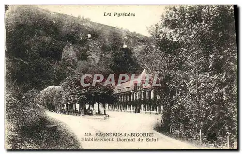 Cartes postales Bagneres de Bigorre Etablissement thermal de Salut