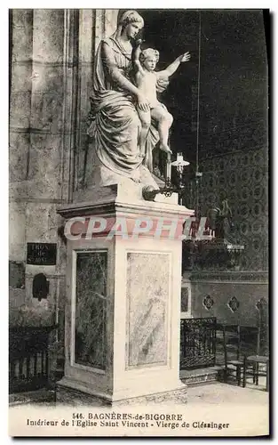 Ansichtskarte AK Bagneres de Bigorre Interieur de l Eglise Saint Vincent Vierge de Clesainger