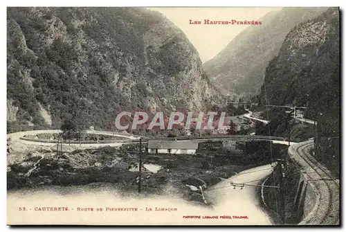 Cartes postales Cauterets Route de Pierefitte Le limacon