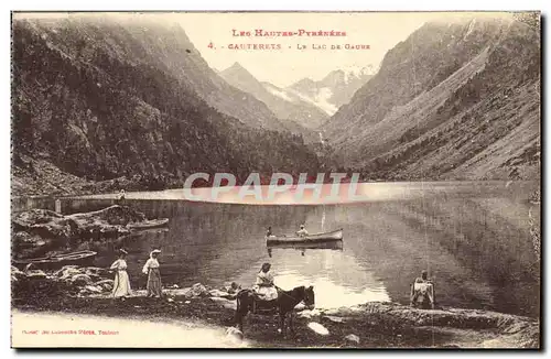 Cartes postales Cauterets La Lac De Gaube Enfant Ane