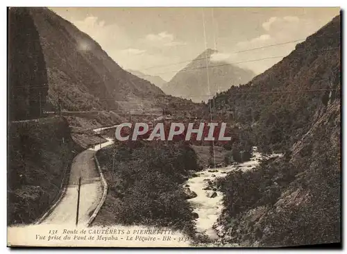 Ansichtskarte AK Cauterets Route de Vue Prise du Pont de Meyaba Le Peguere