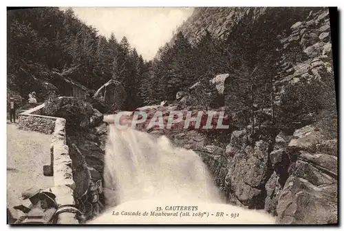 Ansichtskarte AK Cauterets La Cascade de Maubourat