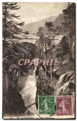 Cartes postales Cauterets Vue Generale Le Pont d Espagne