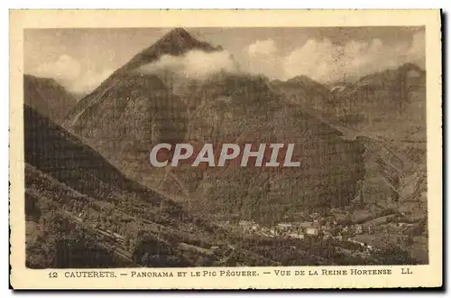 Ansichtskarte AK Cauterets Panorama Et Le Pic Peguere Vue De La Reine Hortense