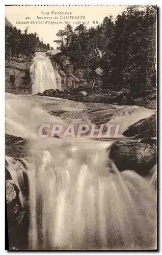 Ansichtskarte AK Cauterets Environs Cascade du Pont d Espagne