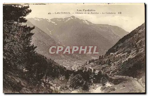 Cartes postales Cauterets Chemin de la Raillere Le Cabaliros