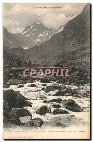 Ansichtskarte AK Cauterets Le Gave De Lutour Au Dessous Du Lac d Estom