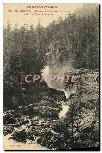 Ansichtskarte AK Cauterets Cascade De Bousses Pres Le Pont d Espagne