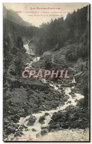 Ansichtskarte AK Cauterets Chute inferieure de Lutour dans le Gave a la Raillere