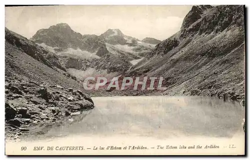 Ansichtskarte AK Cauterets Le Lac d Estom et L Ardiden