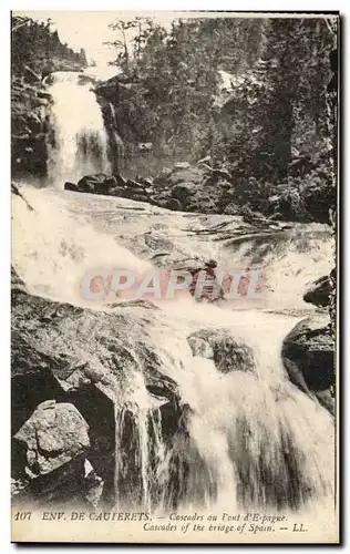 Ansichtskarte AK Cauterets Cascade au Pont d Espagne